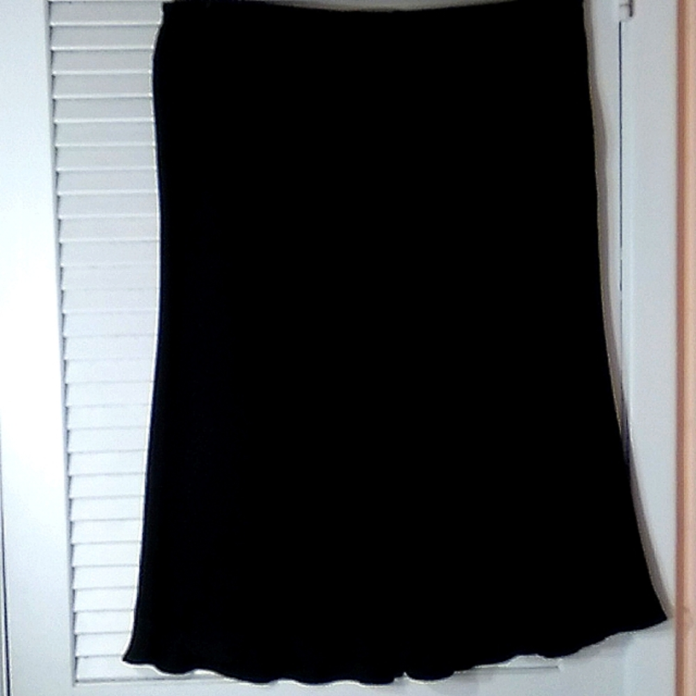 Kate Hill black silk skirt